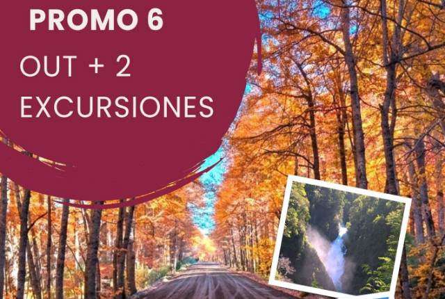Promo 6(2 Excursiones + OUT Aeropuerto Chapelco) 